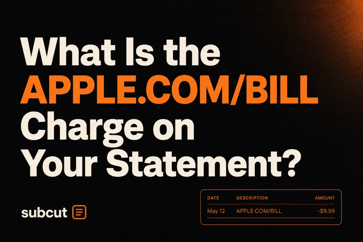 What Is the APPLE.COM/BILL Charge on Your Statement?